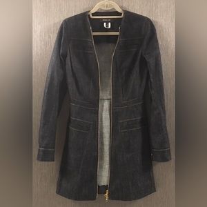 NWOT Derek Lam Dark Blue Denim Long Sleeve Coat and/or A Line Dress